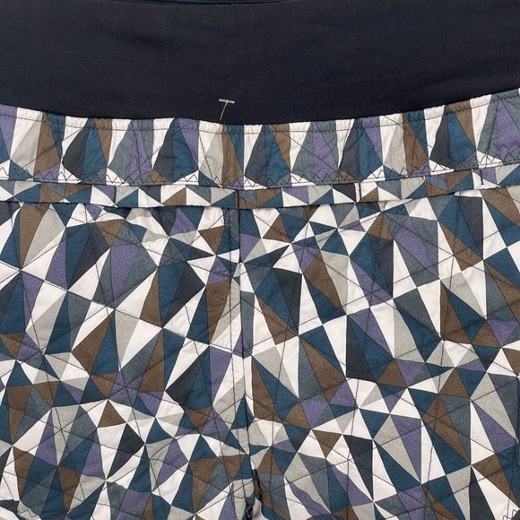 Lululemon Hot Cheeks Quilted Shorts Womens sz 6 Stained Glass Love Neutral Black - Picture 7 of 10